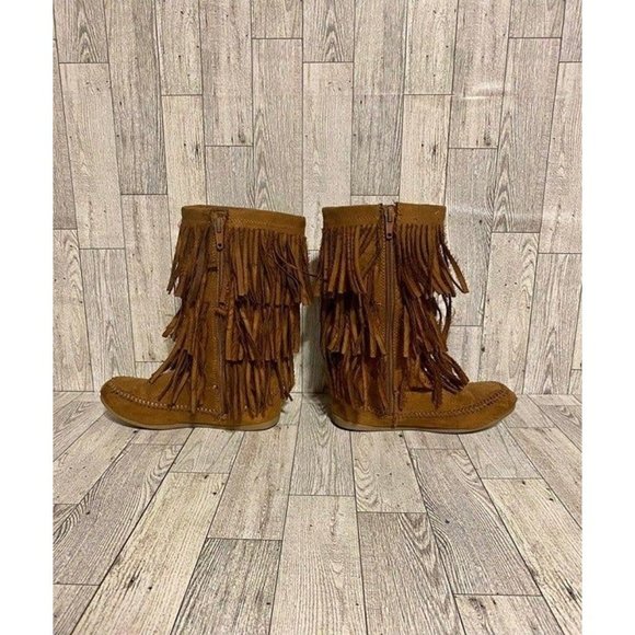 Mudd Brown Suede Fridge Boots Size Toddler 12 - Picture 2 of 6